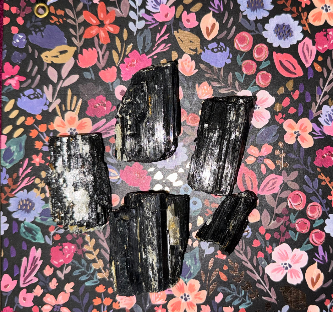 Black Tourmaline With Muscovite