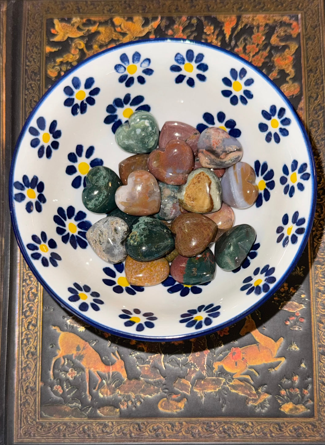 Ocean Jasper Heart (Really Small)
