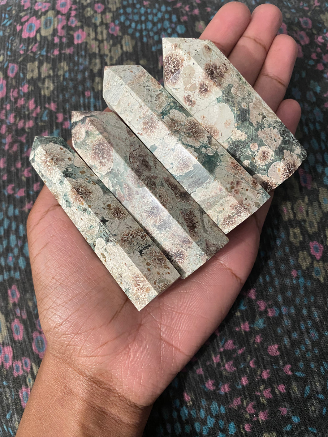 Green flower jasper